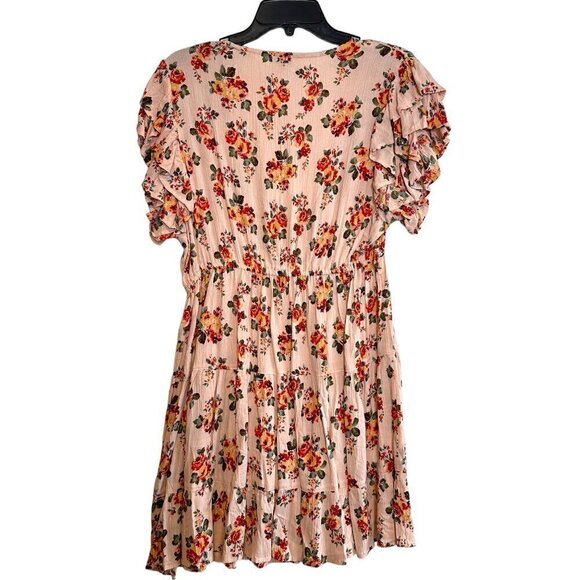 NEW Nostalgia Ruffle Sleeve V Neck Summer Sundress Size M - Picture 5 of 5